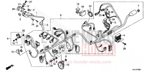 KABELBAUM (CBR250RA) CBR250RAB de 2011